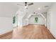 Bonus room with pitched ceilings, hardwood floors, and windows at 298 Saint Marys Nw Ln, Marietta, GA 30064