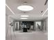 Modern lobby with recessed lighting, gray walls and floors, and contemporary decor at 3325 Piedmont Ne Rd # 2006, Atlanta, GA 30305