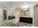 The main bathroom features a glass shower, a tub, and dual vanities at 3325 Piedmont Ne Rd # 2006, Atlanta, GA 30305