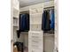 This walk-in closet features custom shelves, drawers and plenty of storage space at 3325 Piedmont Ne Rd # 2006, Atlanta, GA 30305