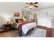 Inviting bedroom featuring hardwood floors, natural light, and neutral color palette at 579 Chapman Dr, Marietta, GA 30066