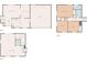 A detailed floor plan showcasing the layout of the home's living spaces, bedrooms, and garage at 579 Chapman Dr, Marietta, GA 30066