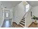 Inviting entryway with wood floors, staircase, and natural light creates a warm welcome at 335 Pintail Ct, Suwanee, GA 30024