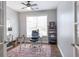 Cozy home office with natural light, a modern desk, and stylish decor at 4765 Silver Leaf Dr, Cumming, GA 30040
