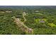 This is an aerial view of the property showing the surrounding landscape and neighborhood at 287 Flower Farm Dr, Acworth, GA 30101