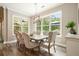 Light and bright dining room with backyard views at 287 Flower Farm Dr, Acworth, GA 30101