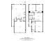 Floor plan showing layout for both first and second floor of home with total square footage at 3560 Bexton Dr, Duluth, GA 30097