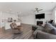Bright living room with fireplace and open concept design at 3560 Bexton Dr, Duluth, GA 30097