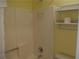 This bathroom has a shower with a white showerhead, faucet, and handle at 1932 Variations Ne Dr, Atlanta, GA 30329