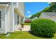 Backyard with a small patio set among the grass at 3332 Chastain Landings Ct, Marietta, GA 30066