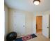 A flex room or bedroom with a yoga mat and pilates ball on the carpet at 3332 Chastain Landings Ct, Marietta, GA 30066