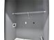 A minimalist laundry room features a wire shelf for storage and gray colored walls at 609 Bedford Court, Woodstock, GA 30188