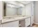 Bathroom featuring a double vanity with granite countertop at 658 Slew Ave, Lawrenceville, GA 30043