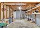 Spacious unfinished basement offers lots of storage space and possibilities at 1590 Sunnybrook Farm Rd, Atlanta, GA 30350