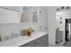 Elegant bathroom with double sinks, quartz countertops, and bright lighting at 770 Barnett Street Ne, Atlanta, GA 30306