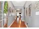 Inviting foyer with hardwood floors, neutral paint, and views into the living area at 918 Harvest Brook Dr, Lawrenceville, GA 30043