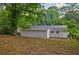 Large backyard with plenty of green space and mature trees provides serene views at 766 Brian Ln, Forest Park, GA 30297