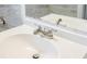 Up-close sink showcases modern faucet, white basin, and chrome faucet at 766 Brian Ln, Forest Park, GA 30297