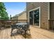 Back deck with outdoor seating and view of house exterior at 507 Mirramont Pl, Woodstock, GA 30189