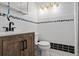 A renovated bathroom featuring tile backsplash, modern sink, and updated fixtures at 680 Harbor Point Ct, Lawrenceville, GA 30044