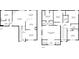 Detailed floor plan showcasing layout of rooms and dimensions for both floors of the home at 2445 Whitehead Place Dr, Suwanee, GA 30024