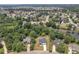 Wide aerial view of a home nestled within a lush neighborhood, featuring mature trees and serene streets at 1128 E Shoreview Rd, Mcdonough, GA 30253