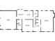 Layout of the first floor featuring a living room, kitchen, dining room, garage and laundry at 3835 Thornhill Sw Dr, Lilburn, GA 30047