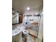 Elegant bathroom with marble tile, glass shower, and stylish vanity at 620 Peachtree #901 Ne St, Atlanta, GA 30308