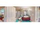Bright bathroom features a modern vanity, sink, and a shower with a blue rug at 805 Pleasant Hill Nw Rd # 343, Lilburn, GA 30047