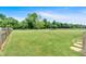 Extensive backyard features lush green grass and classic wooden fencing at 101 River Walk Pkwy, Euharlee, GA 30145