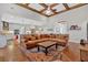 Bright, open living room with hardwood floors and seamless access to the kitchen at 101 River Walk Pkwy, Euharlee, GA 30145