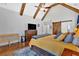 Spacious main bedroom features a vaulted ceiling, exposed beams, and a large dresser at 101 River Walk Pkwy, Euharlee, GA 30145