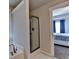 This stylish bathroom is attached to a bedroom, and features a stand-alone shower with glass doors at 1767 Weatherbrook Cir, Lawrenceville, GA 30043