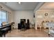 Stylish home office featuring hardwood floors, neutral paint, and bright light at 1767 Weatherbrook Cir, Lawrenceville, GA 30043