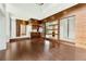 Open living space seamlessly connecting to the kitchen with wooden design elements at 2105 Fairhaven Ne Cir, Atlanta, GA 30305