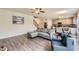 Spacious living room connected to the kitchen with great natural light at 2486 Bear Mountain St, Lithonia, GA 30058