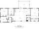 Floor plan of the house showing the layout of rooms including bedrooms, living room, kitchen, and bathrooms at 119 Walker Nw Rd, Cartersville, GA 30121