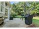 Home patio with grill and space for outdoor seating overlooking backyard at 5054 Kingsbridge Pass, Powder Springs, GA 30127