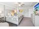Beautiful main bedroom with a four poster bed and tray ceiling, creating a luxurious retreat at 515 Cobblestone Ct, Canton, GA 30115