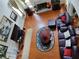 Aerial view showing a fireplace, hardwood floors, large windows, and a sitting area at 2905 Olde Town Park Dr, Norcross, GA 30071