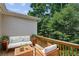 Inviting deck with comfortable seating, perfect for relaxing and enjoying the outdoor scenery at 2969 Rivergreen Se Ln # 23, Atlanta, GA 30339