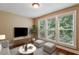 Comfortable living room with large windows offering lush views and natural light at 2969 Rivergreen Se Ln # 23, Atlanta, GA 30339