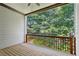 Relaxing covered patio with scenic views offers private outdoor living space at 2969 Rivergreen Se Ln # 23, Atlanta, GA 30339