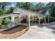 Detached garage with ample covered parking and storage space at 435 Old Holly Rd, Milton, GA 30075