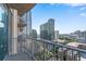 Condo balcony boasts open city views at 860 Peachtree Ne St # 1912, Atlanta, GA 30308