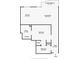 Detailed floor plan showcasing the layout of the kitchen, living room, bedroom, and bathroom at 860 Peachtree Ne St # 1912, Atlanta, GA 30308