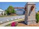 Elegant Morgan Landing sign with brick pillars, enhancing the neighborhood's curb appeal at 2378 Morgan Creek Rd, Buford, GA 30519