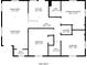Functional floor plan layout shows the living spaces, bedrooms, and bathroom locations at 132 Brownlee Sw Rd, Atlanta, GA 30331