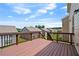 Private wooden deck overlooking backyard and the surrounding community at 2090 Beckham St, Cumming, GA 30041