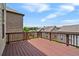 Spacious wooden deck overlooking backyard and the surrounding community at 2090 Beckham St, Cumming, GA 30041
